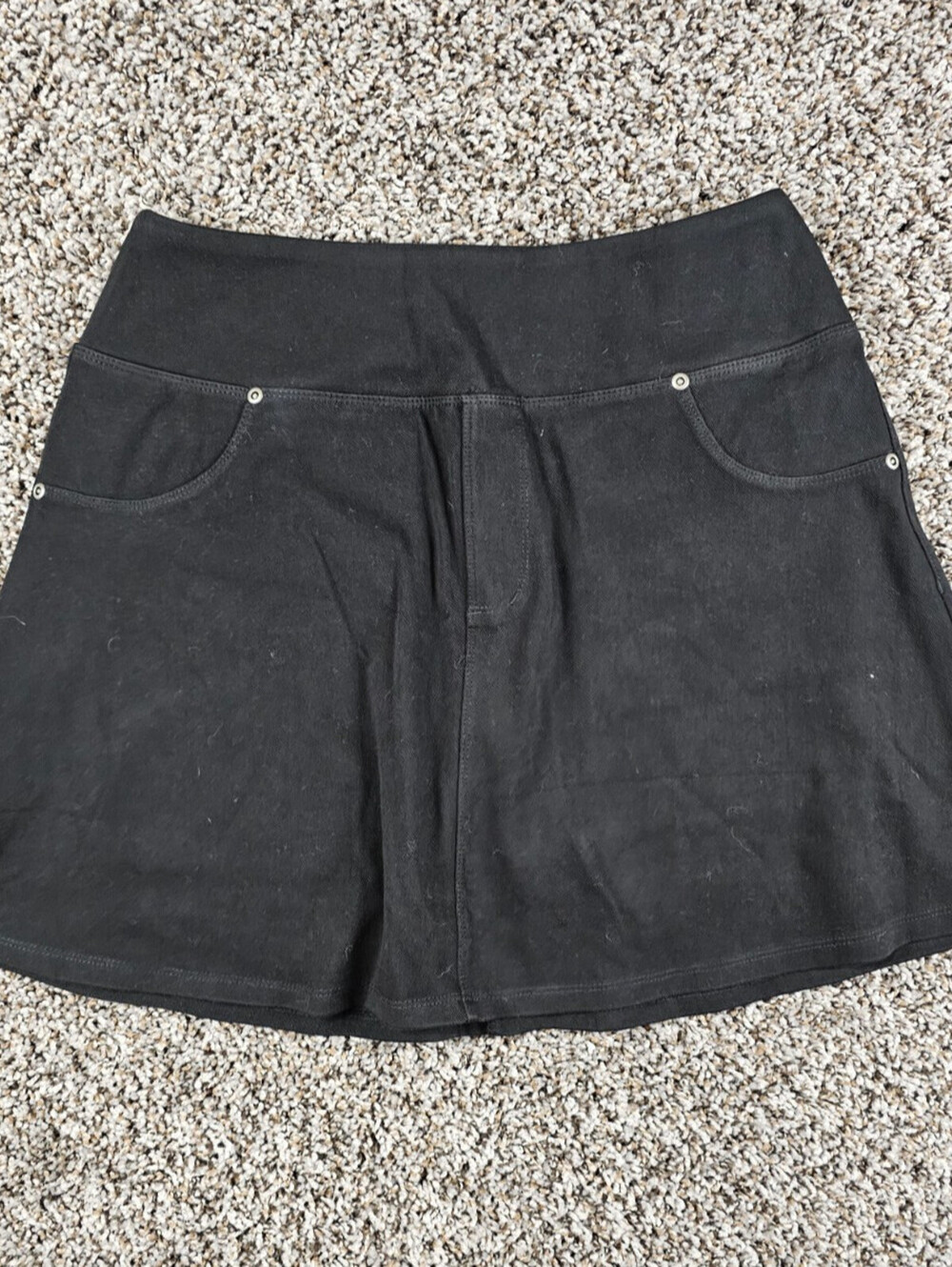 Ruby Ribbon Womens Sz M A Line Jegging Style Skirt Skort Black